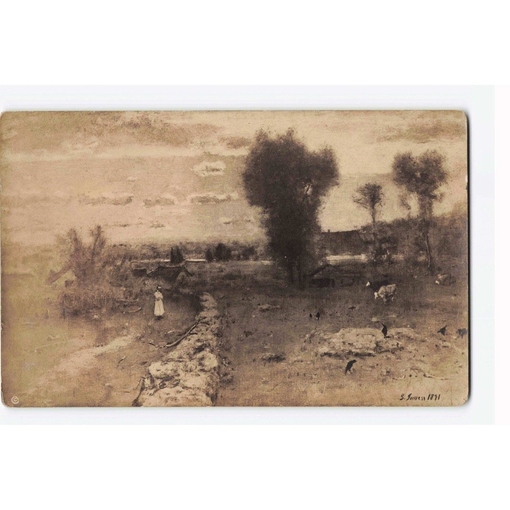 George Inness The Clouded Sun Vintage Postcard Detroit Publishing Co P 1090